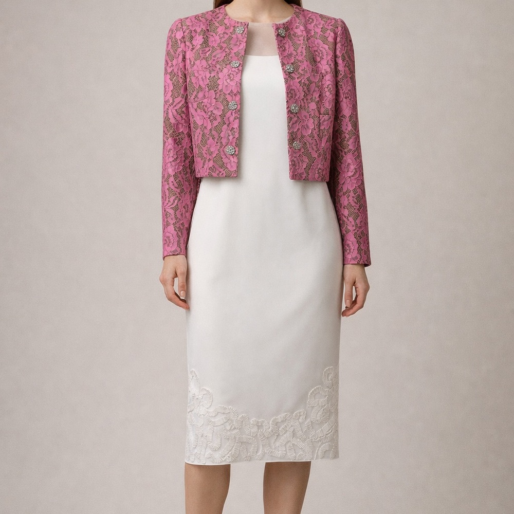 CeCe Pink Lace Women's Blazer